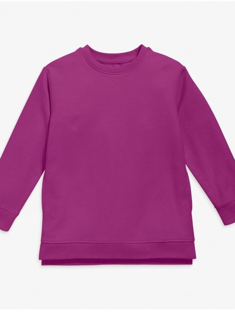 Primary pocket tunic sweatshirt in mulberry